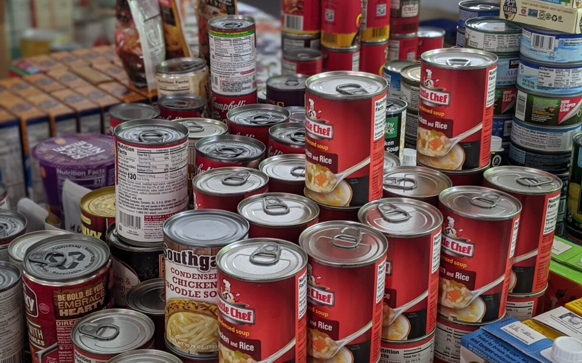 canned food, food banks